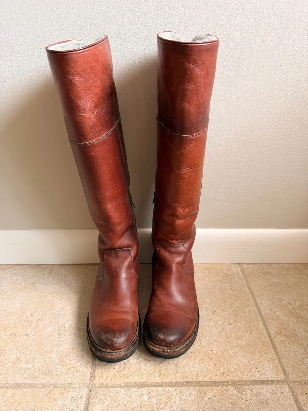 Women’s Victoria Shearling Tall Frye boots - Brown